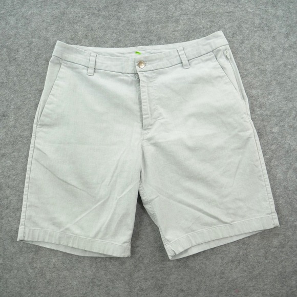 lululemon athletica Other - Lululemon Shorts Mens 33 Gray Flat Front Chinos Logo Active 9"